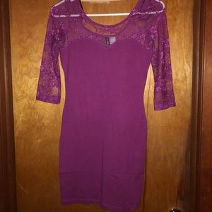 NWOT H&M Mini Dress w/ 3/4 Lace Sleeves
